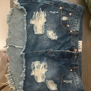 One teaspoon ripped shorts